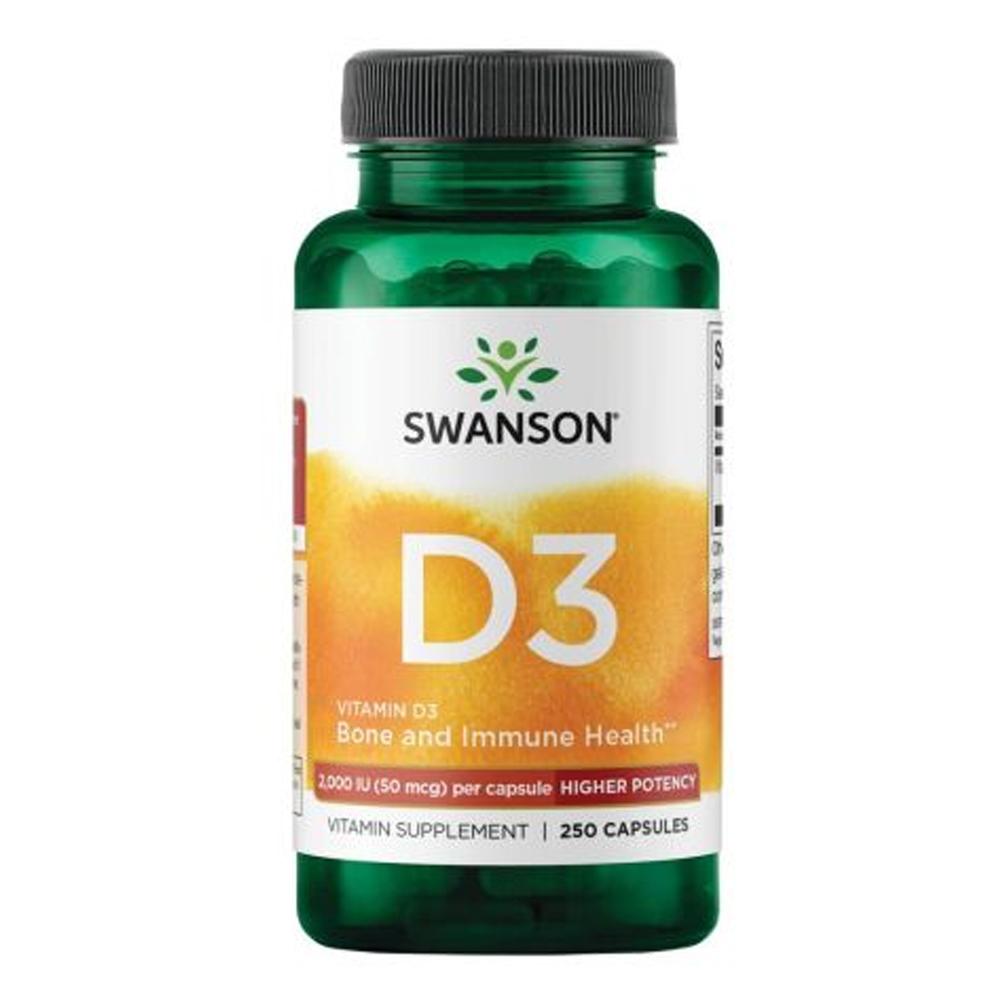 Swanson Vitamin D3 - Higher Potency 2000IU - 50 mcg