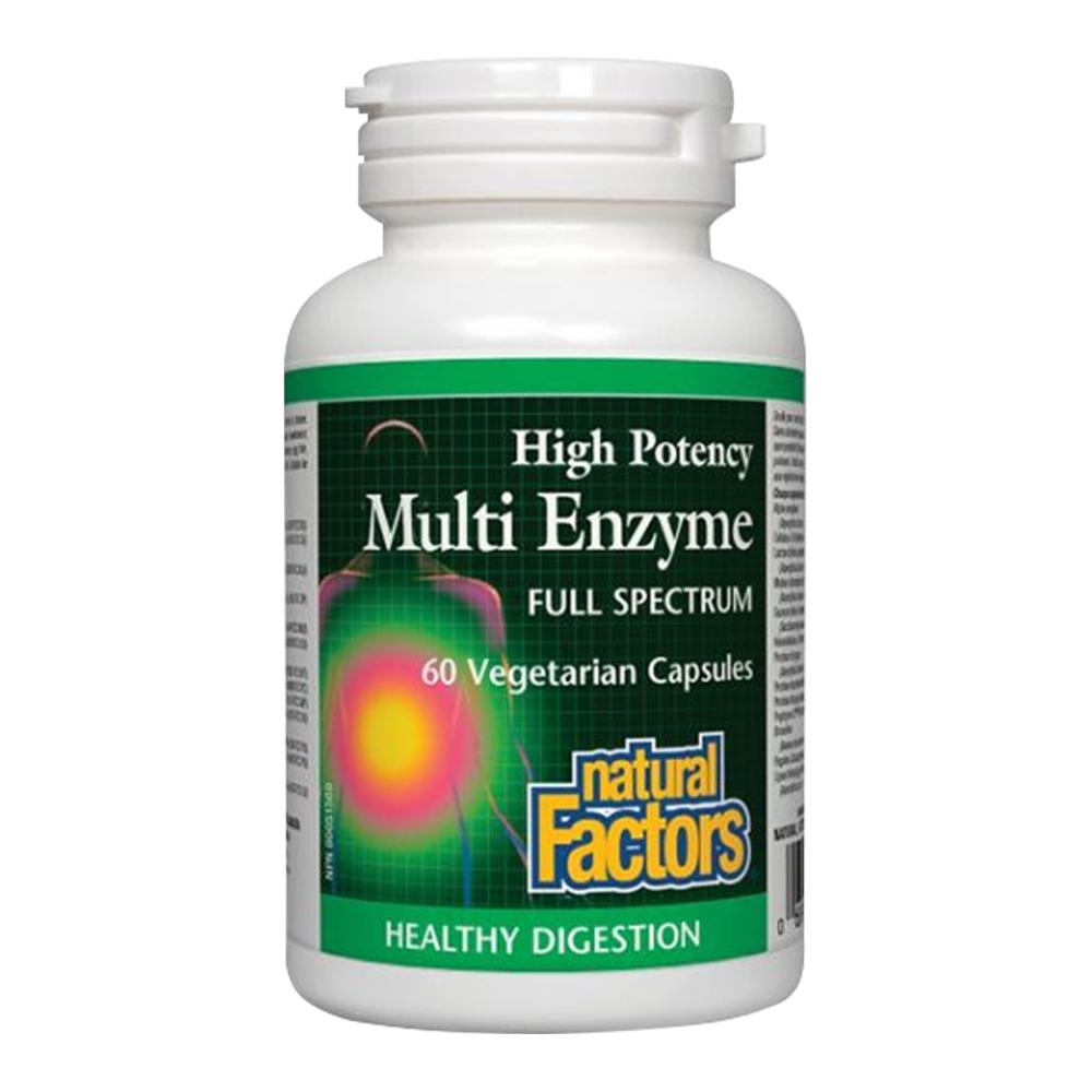 Natural Factors - Multi Enzyme Full spectrum - 60 Vegetarian Capsules