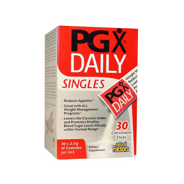 Natural Factors - PGX Daily Singles 30 x 2.5 of Granules - 30 Convenient Sticks