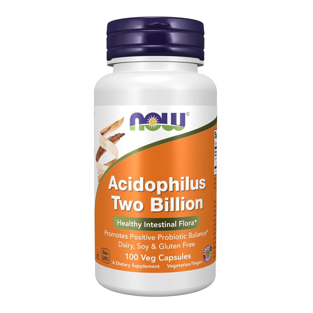 Now - Acidophilus Two Billion - Unflavored - 100 Capsules