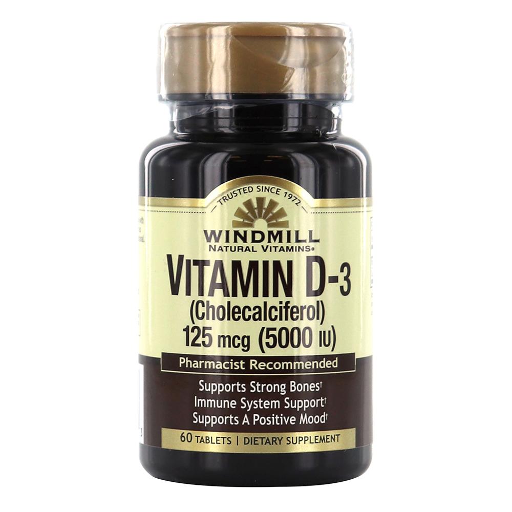 Windmill - Vitamin D-3 125 mcg (5000 IU) - 60 Tablets