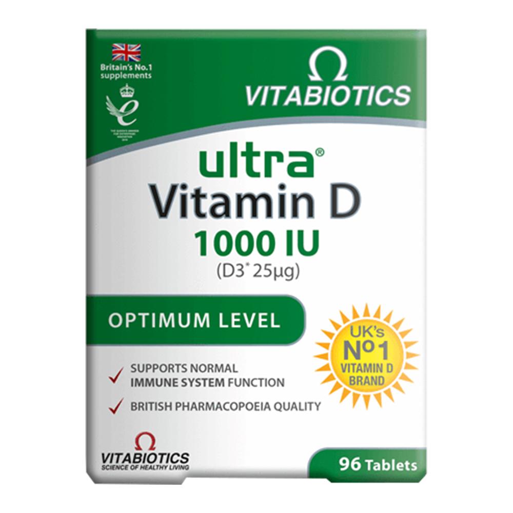 Vitabiotics - Ultra Vitamin D 1000iu - 96 Tablets