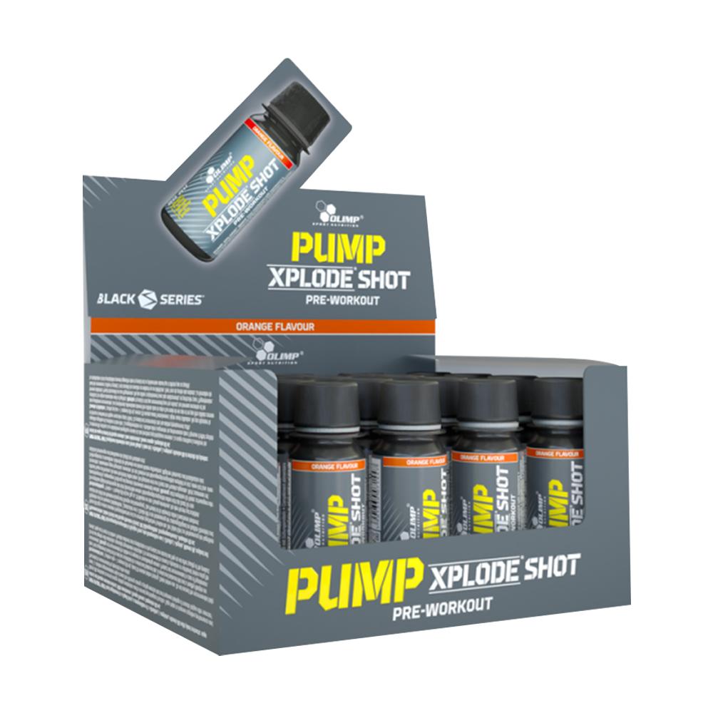 Olimp Sport Nutrition - Pump Xplode Shot Pre-Workout Orange Flavour 60ml - 20 ampoules