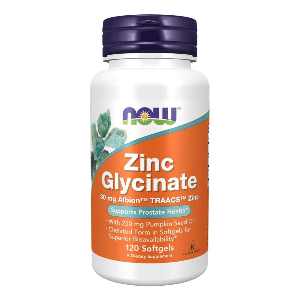 Now - Zinc Glycinate - Unflavored - 120 Softgels