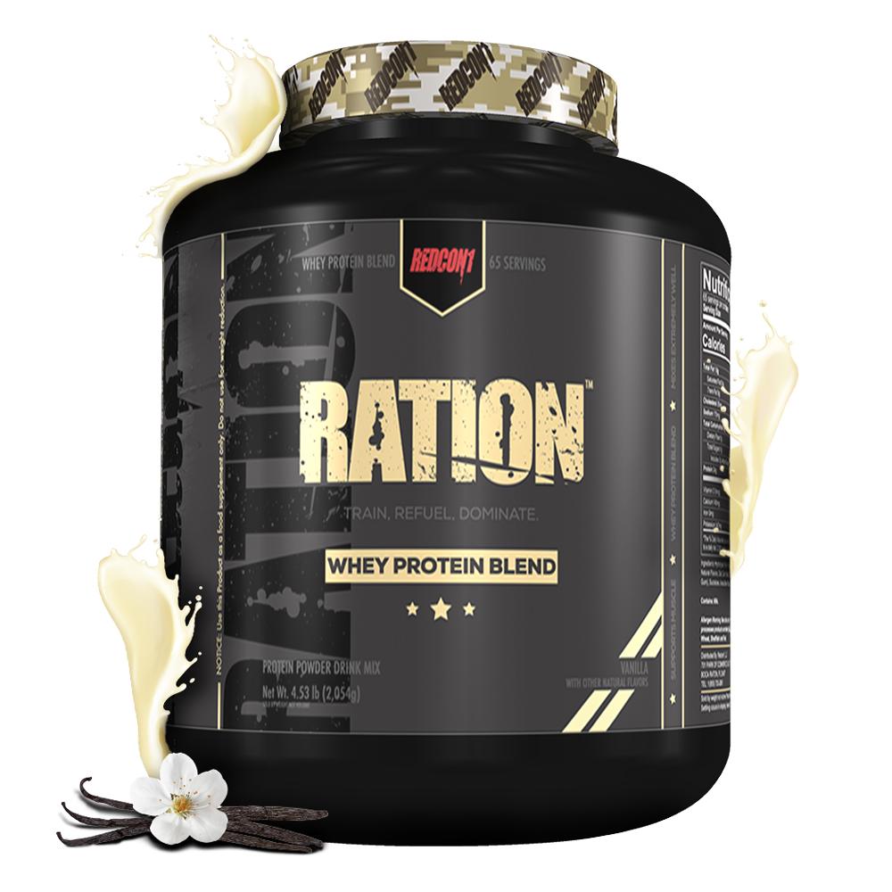 Redcon1 - Ration - Whey Protein Blend Powder - Vanilla - 4.53 lbs