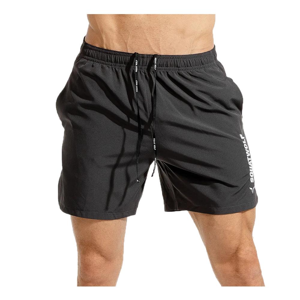 Squat Wolf - Warrior Shorts Shorts - Grey - Large (Male)