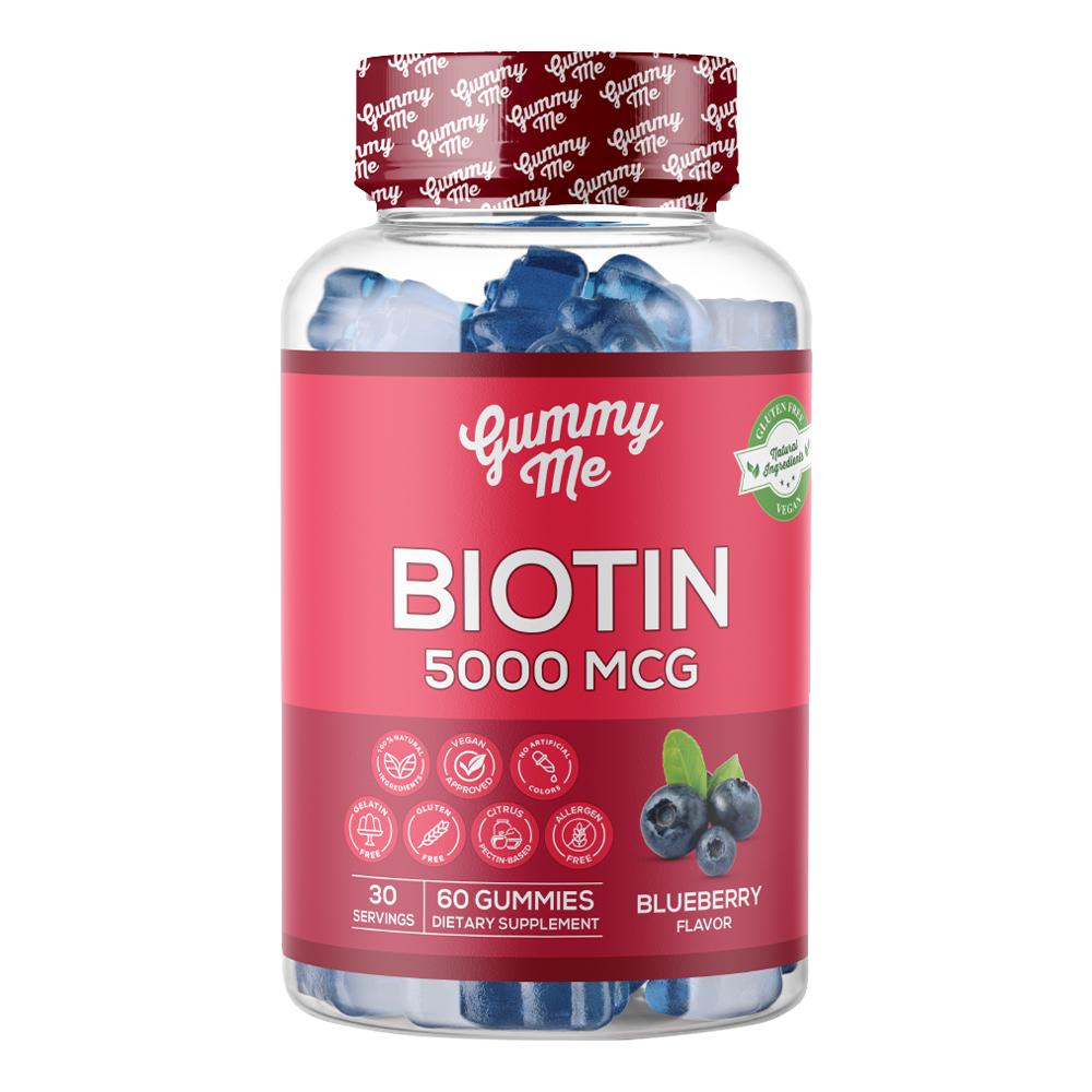 Gummy Me - Biotin 5000 MCG - Blueberry - 60 Gummies