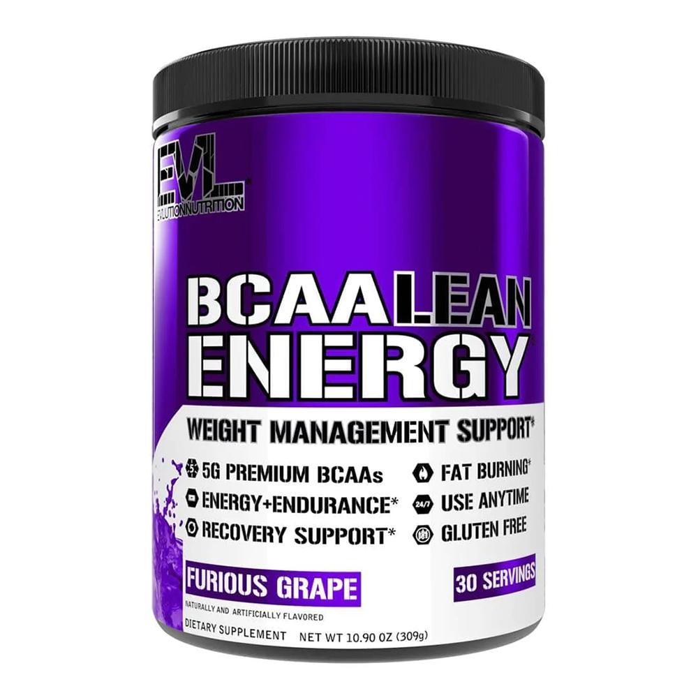 EVL Nutrition - BCAA Lean Energy Powder - Furious Grape - 30 Servings