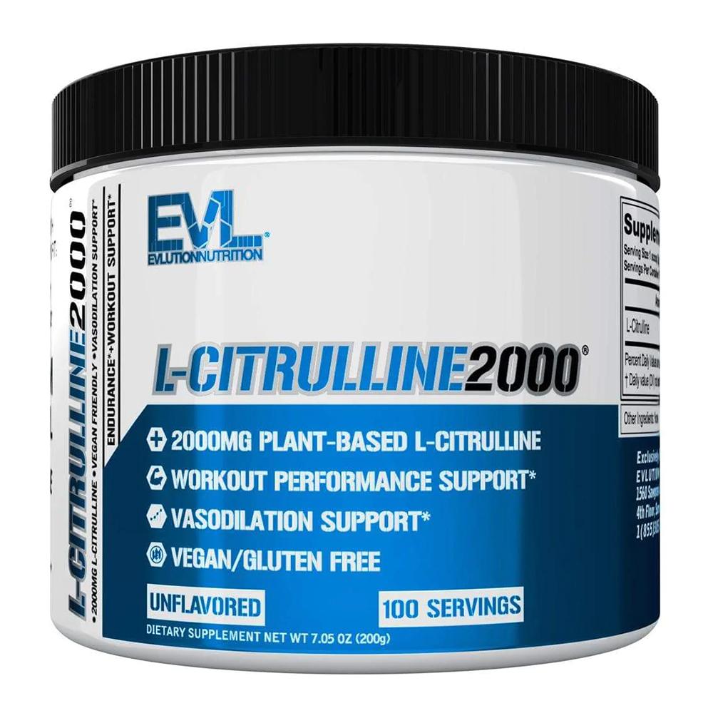 EVL Nutrition - L-Citrulline 2000 Powder - Unflavored - 100 Servings