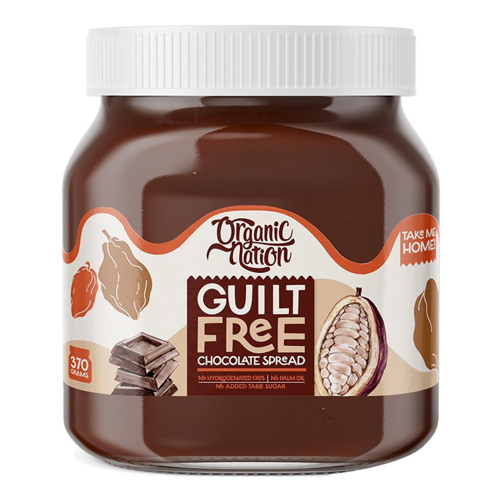 Organic Nation - Guilt Free High Protein Spread - Chocolate - 370 grams