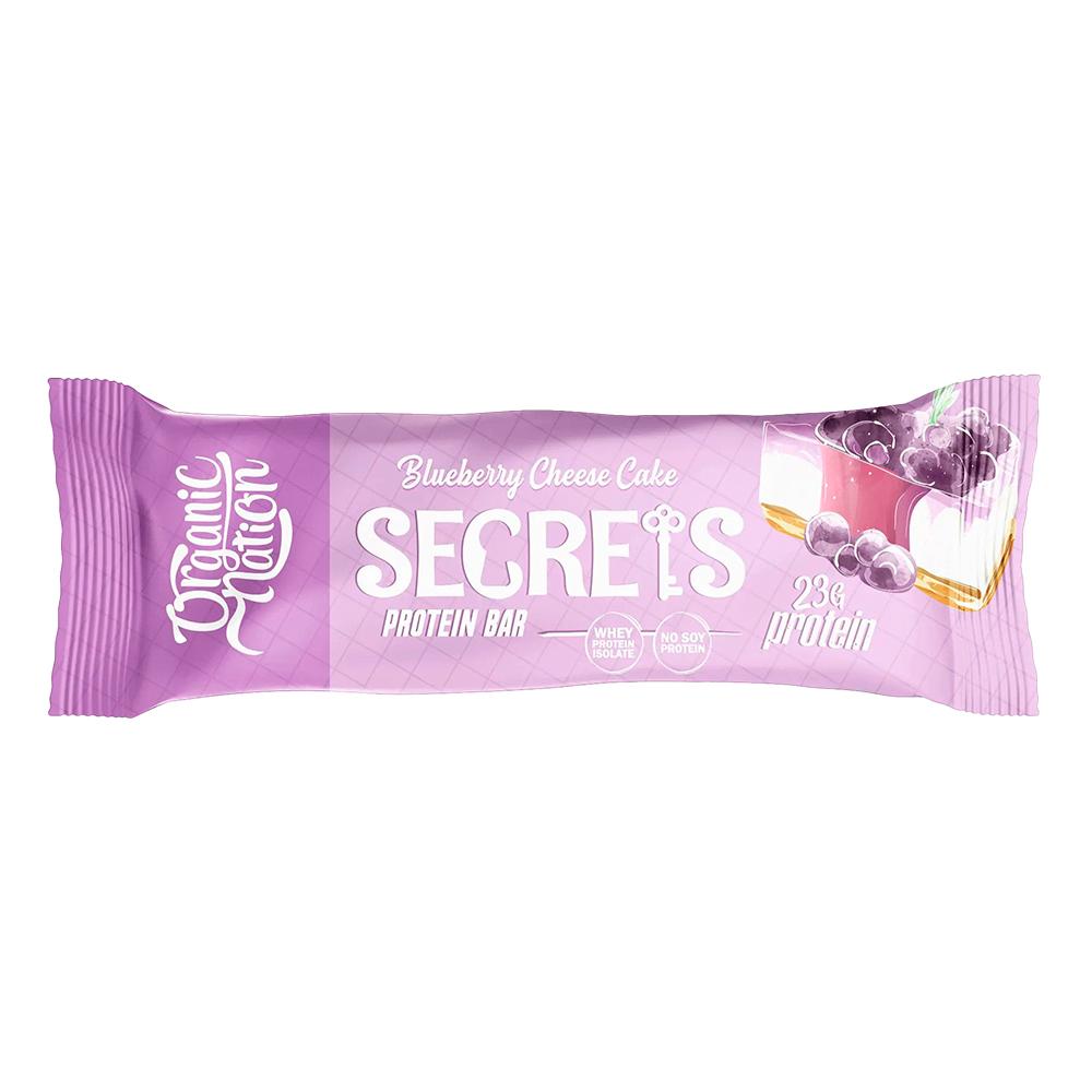 Organic Nation - Secrets Protein Bar - Blueberry Cheesecake - 70G