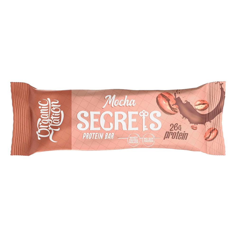 Organic Nation - Secrets Protein Bar - Mocha - 70G