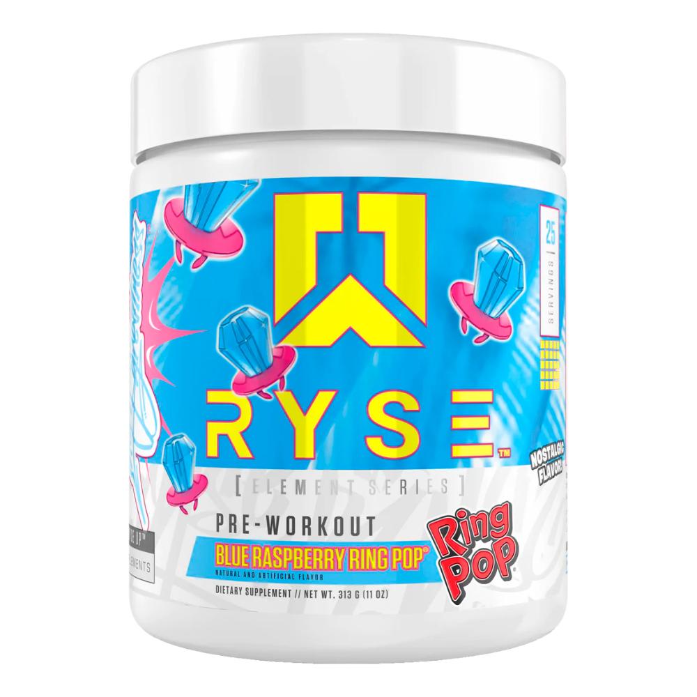 Ryse - Element Pre-Workout Ring Pop - Blue Raspberry Ring Pop - 25 Servings