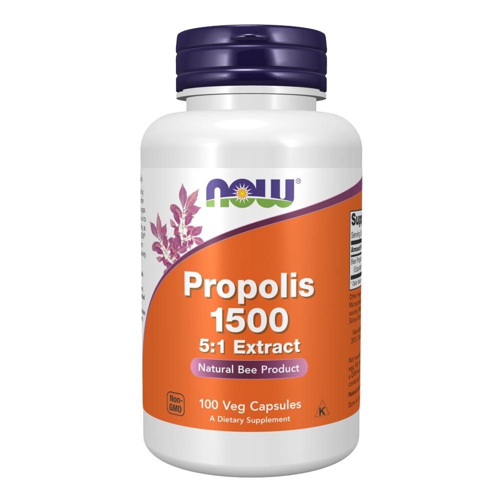 Now - Propolis 1500 5:1 Extract - Unflavored - 100 Veg Capsules