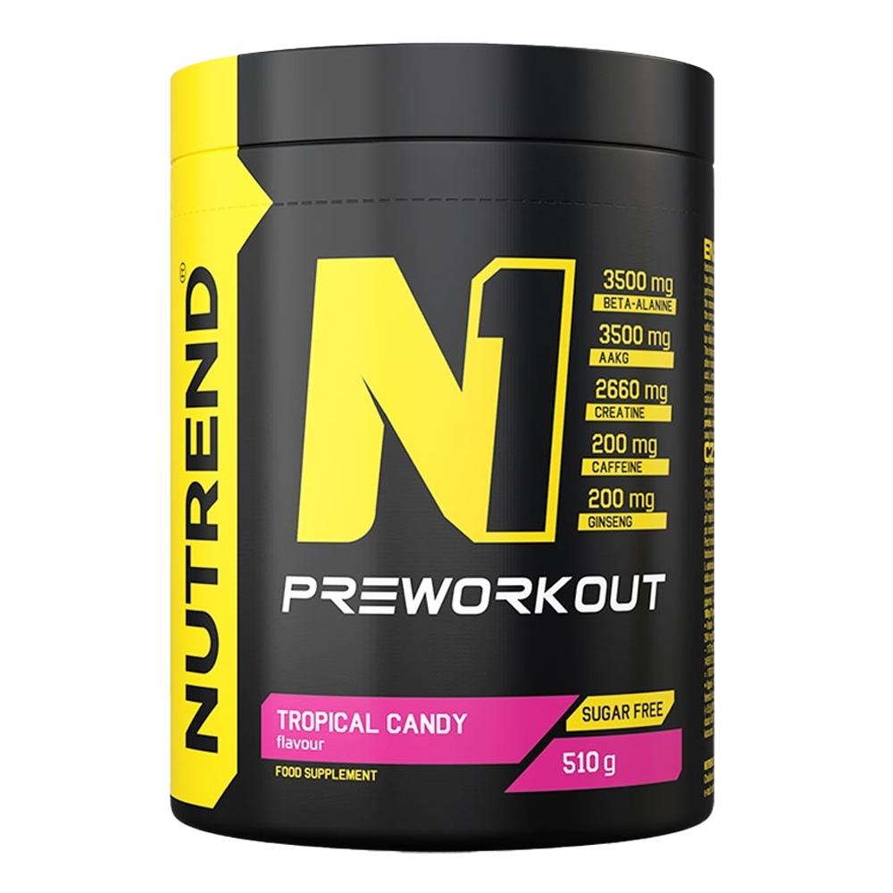 Nutrend - N1 Pre Workout - Tropical Candy  - 510 Grams