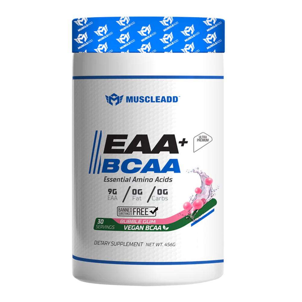 مسل آد -  BCAA + EAA - أحماض أمينية أساسية - نكهة العلكة - 30 حصة غذائية