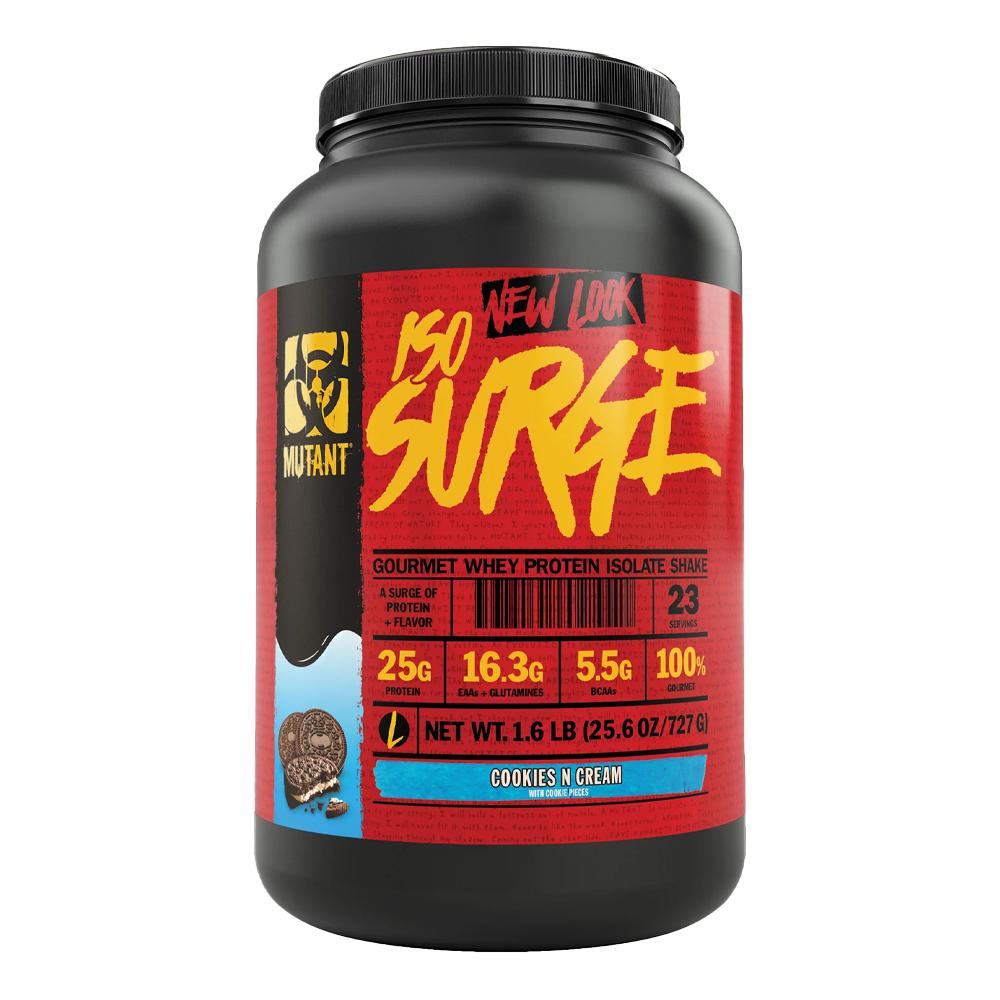 Mutant - Iso Surge Gourmet Whey Protein Isolate Shake - Cookies & Cream Flavor - 1.6LB