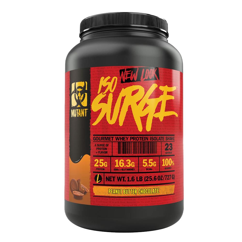 Mutant - Iso Surge Gourmet Whey Protein Isolate Shake - Peanut Butter Chocolate Flavor - 1.6LB