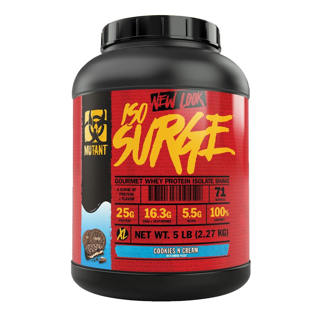 Mutant - Iso Surge Gourmet Whey Protein Isolate Shake - Cookies & Cream Flavor - 5LB