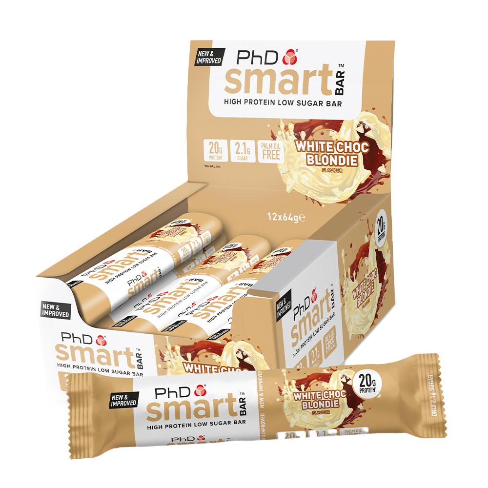 PhD Nutrition - Smart Protein Bar - White Chocolate Blondie - Box of 12