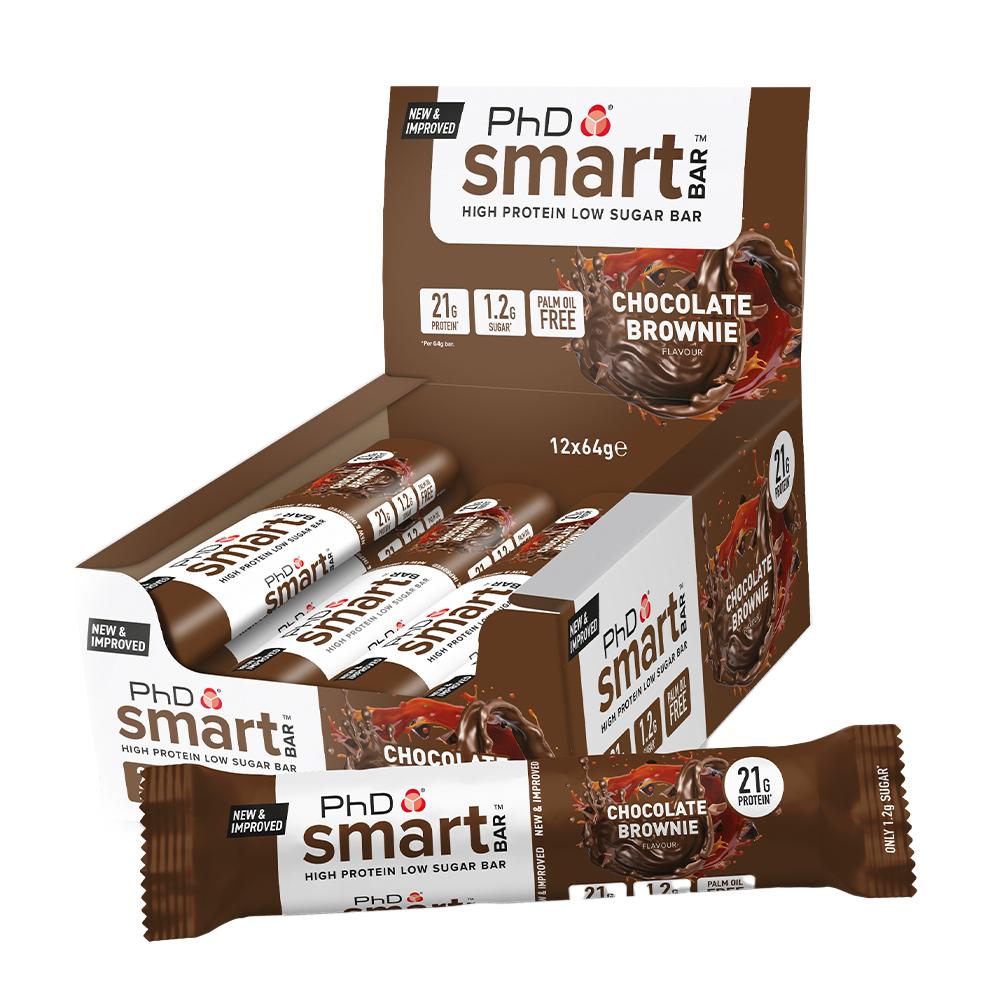 PhD Nutrition - Smart Protein Bar - Chocolate Brownie - Box of 12