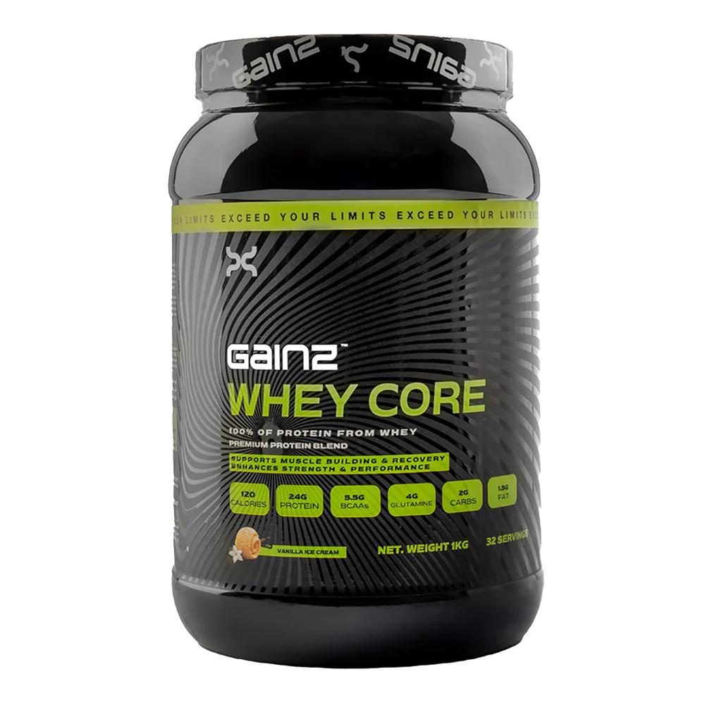 Gainz - Whey Core - Vanilla Ice cream - 1 Kg