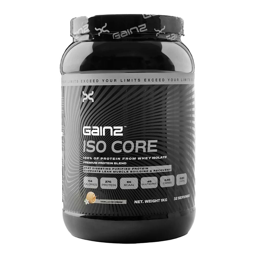 Gainz - Iso Core - Vanilla Ice cream - 1 Kg