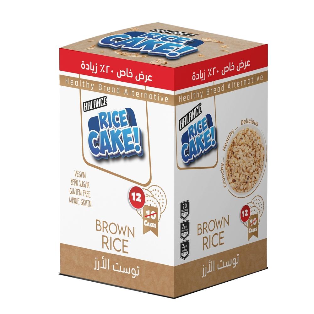 Balance - Rice Cakes Regular pack - Brown - Pack of 12