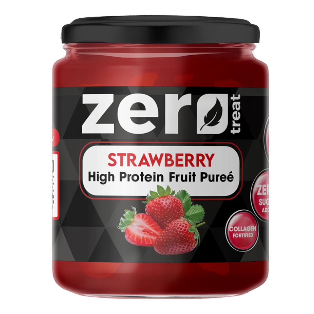 Zero Treat - High Protein Healthy Fruit puree - Strawberry - 180 g