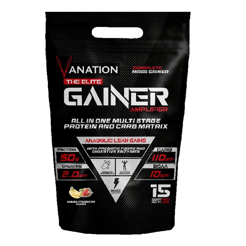 Vanation - Elite Mass Gainer - Banana & Strawberry - 15 Servings