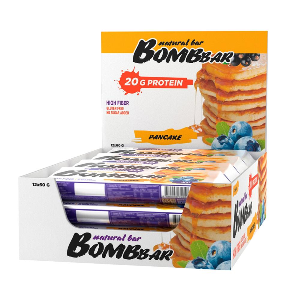 BombBar - Natural Protein Bar - Pancakes - Box of 12