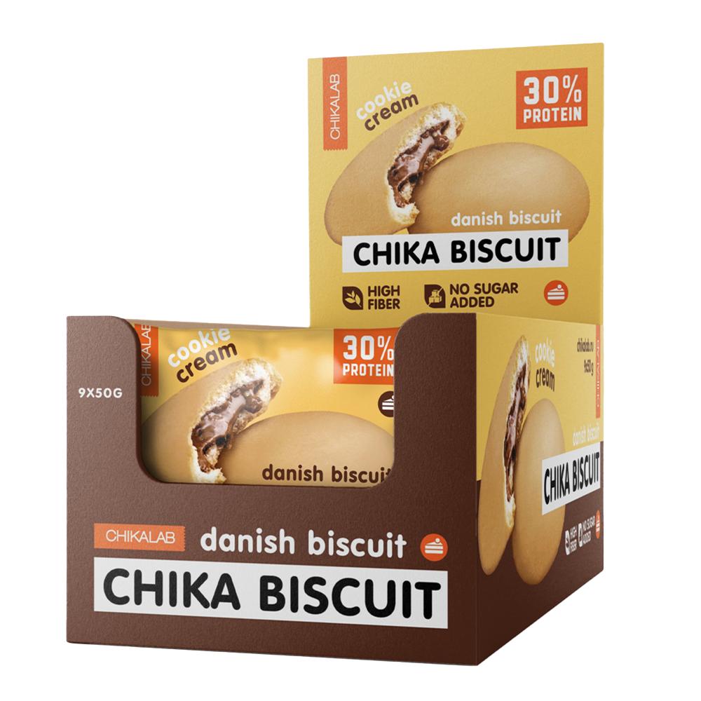 Chikalab - Chika Biscuit - Cookie Cream Danish Biscuit - Box of 9