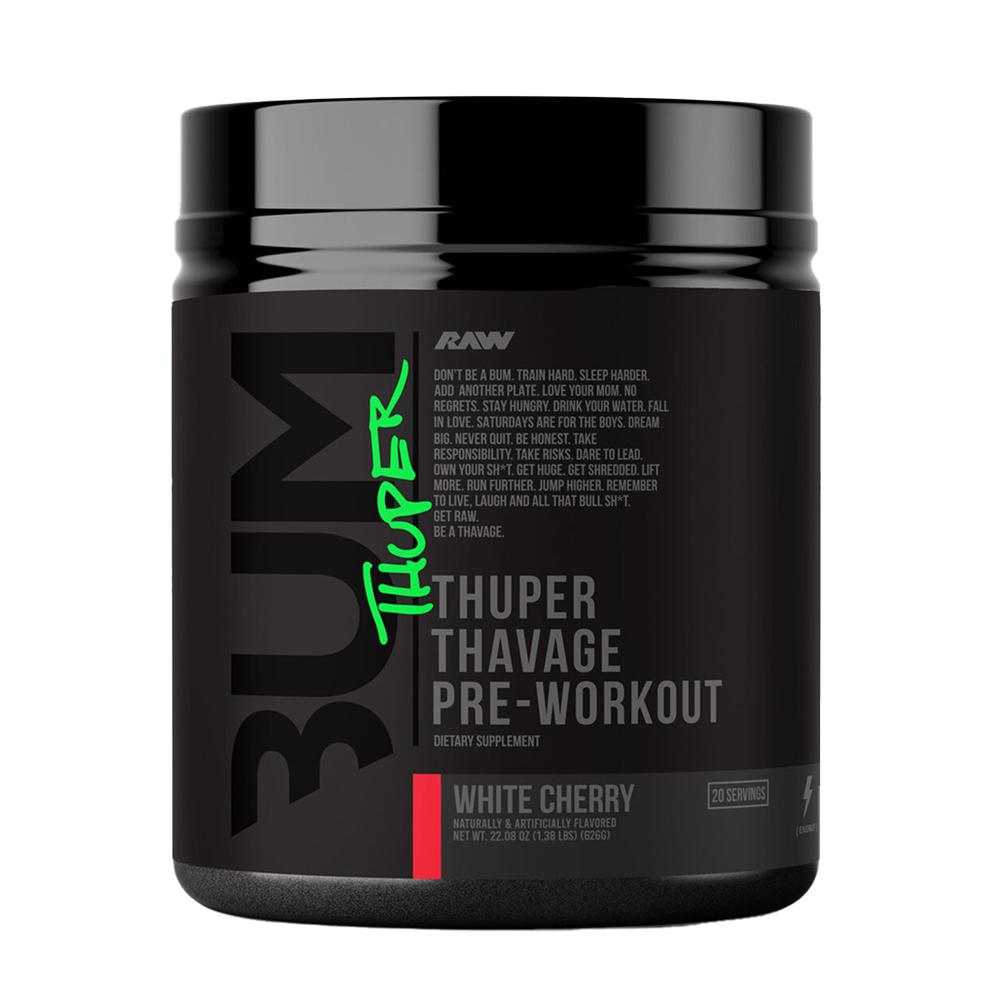 Raw-Nutrition - Thuper Thavage Pre-Workout - White Cherry - 20 Servings