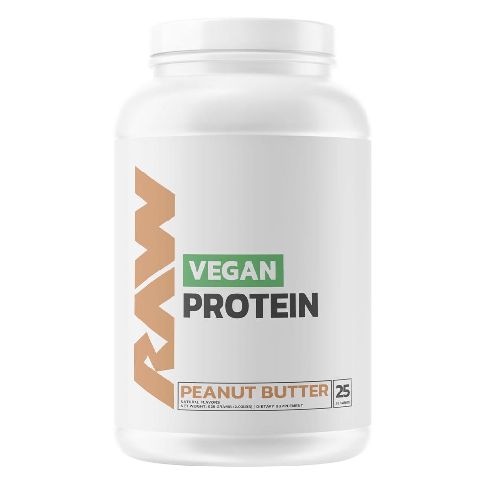 Raw Nutrition - Vegan Protein - Peanut Butter - 25 Servings