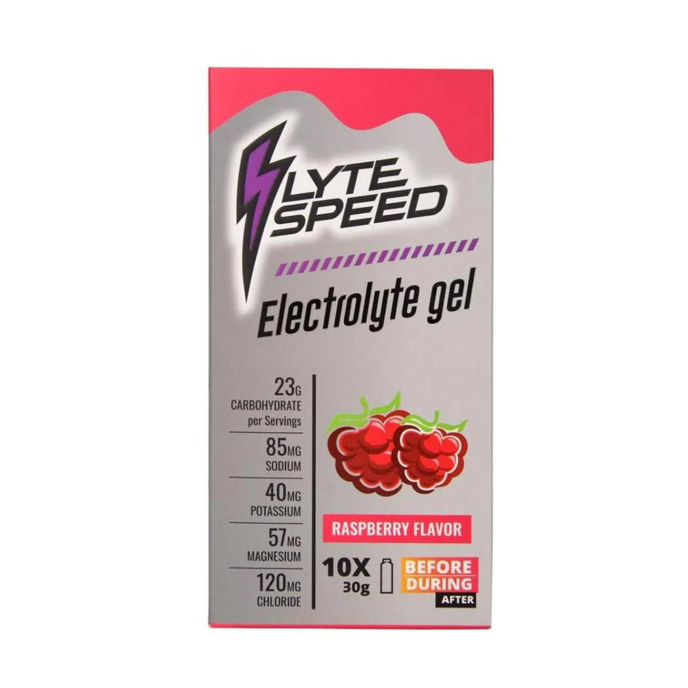 LyteSpeed - Electrolyte Gel - Raspberry - 10 Sachets Per Pack