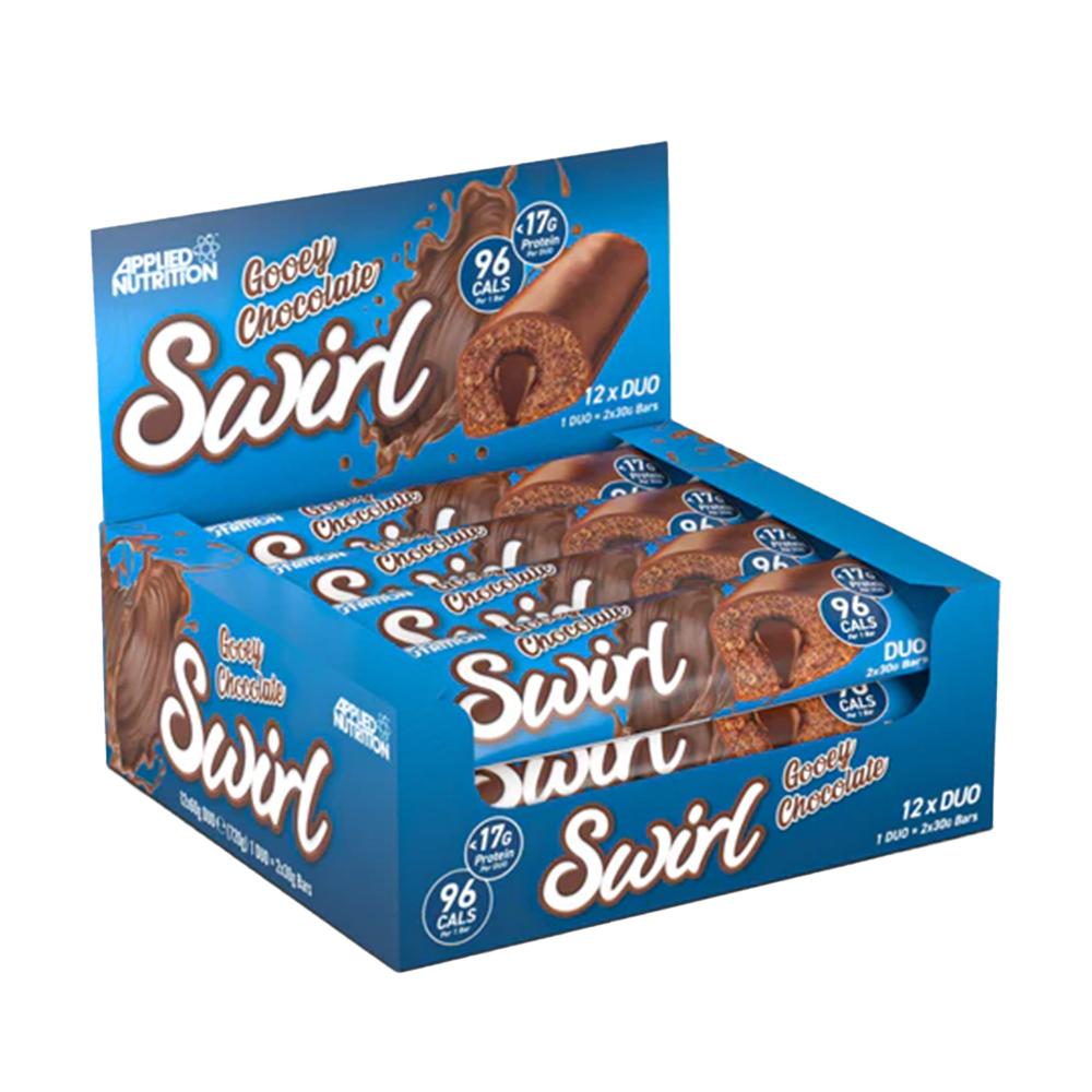 Applied Nutrition - Swirl Duo Bar - Gooey Chocolate - Box of 12