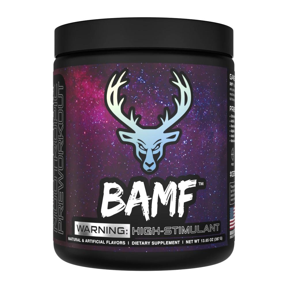 Bucked Up - BAMF - High Stim Pre-Workout - Blue Razz Lemonade - 30 Servings