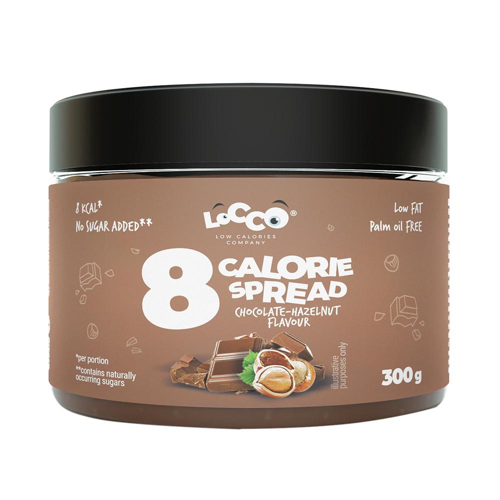 Locco - 8 Calorie Spread - Chocolate Hazelnuts - 300 Grams