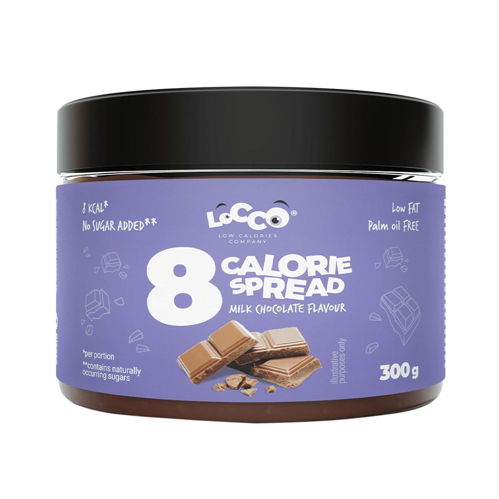 Locco - 8 Calorie Spread - Milk Chocolate - 300 Grams