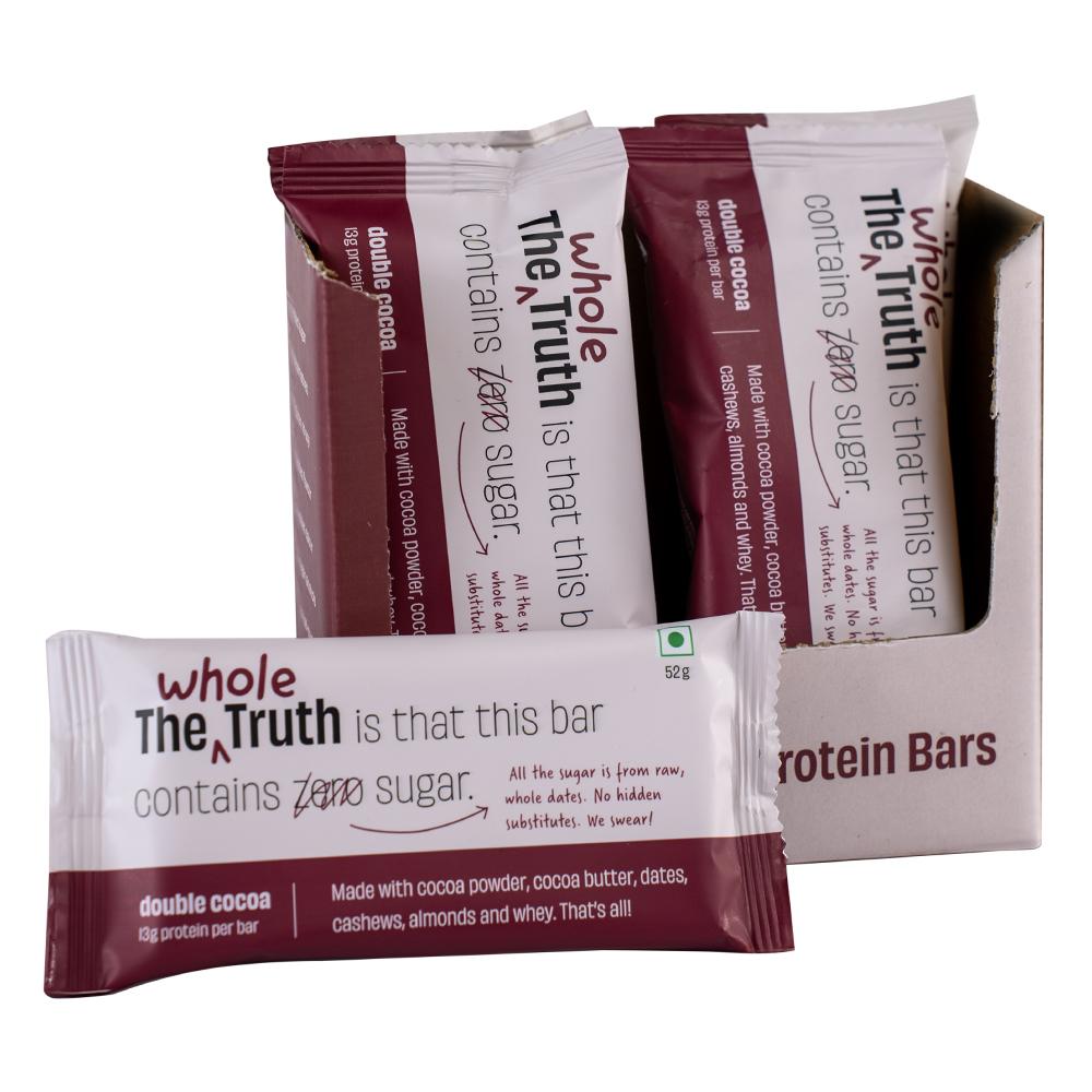 The Whole Truth - Protein Bar  - Double Cocoa  - Box of 6