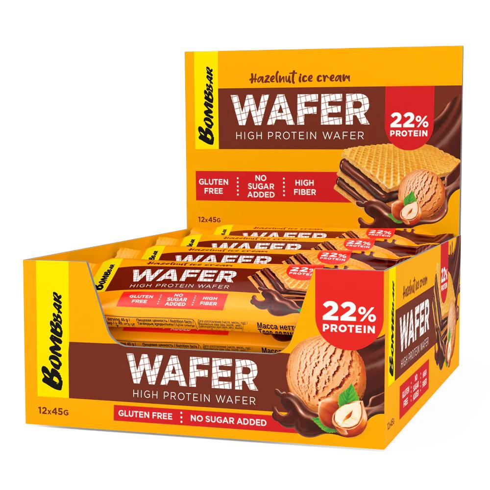 BombBar - Glazed Wafer Bar in Chocolate - Box of 12