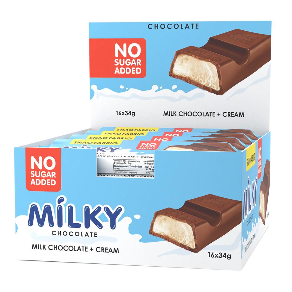 SnaQ FabriQ - Milky Chocolate Bars - Box of 16