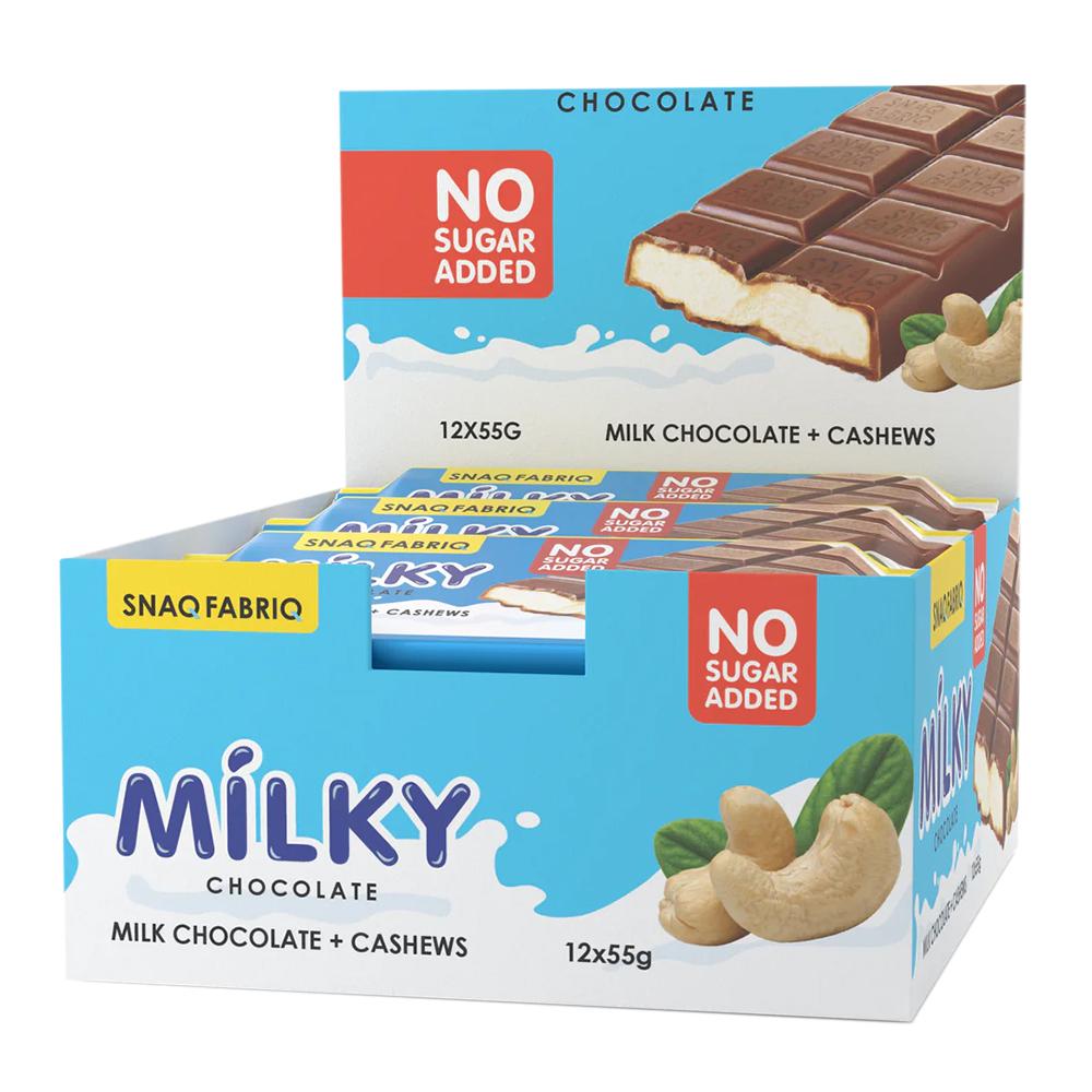 SnaQ FabriQ - Milky Chocolate Bars - Box of 12