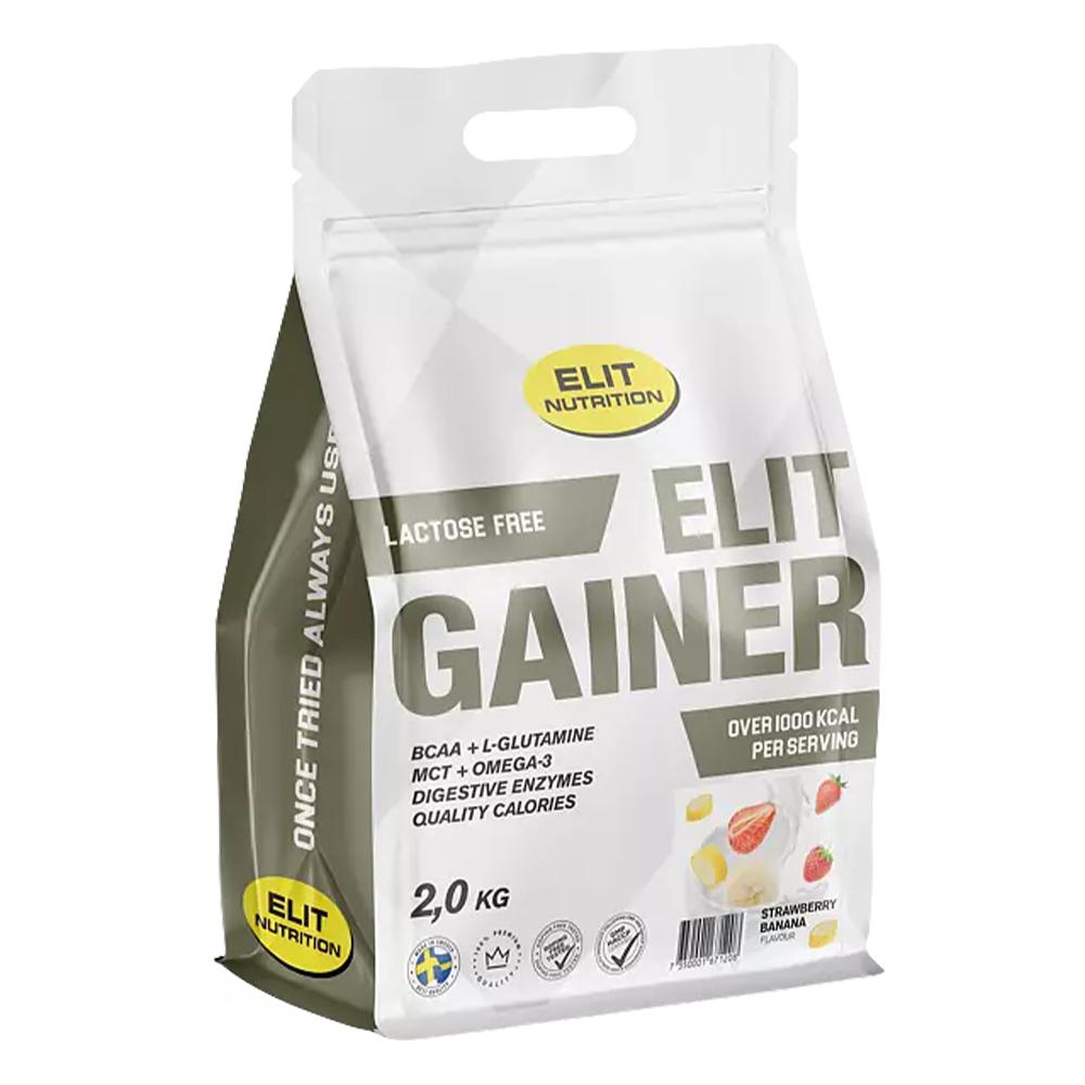 ELIT Nutrition - Gainer - Lactose Free - Strawberry Banana - 2000 Grams