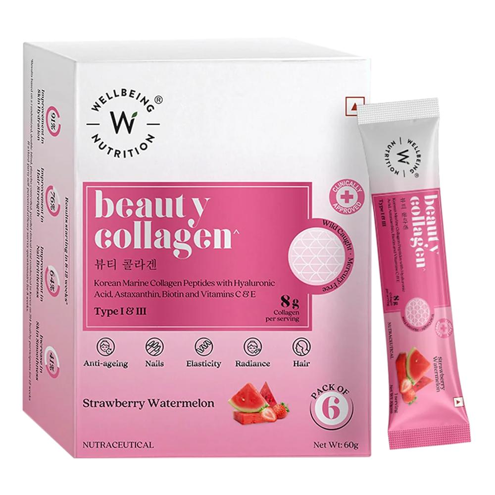 Wellbeing Nutrition - Beauty Collagen Sachets - Pack of 6