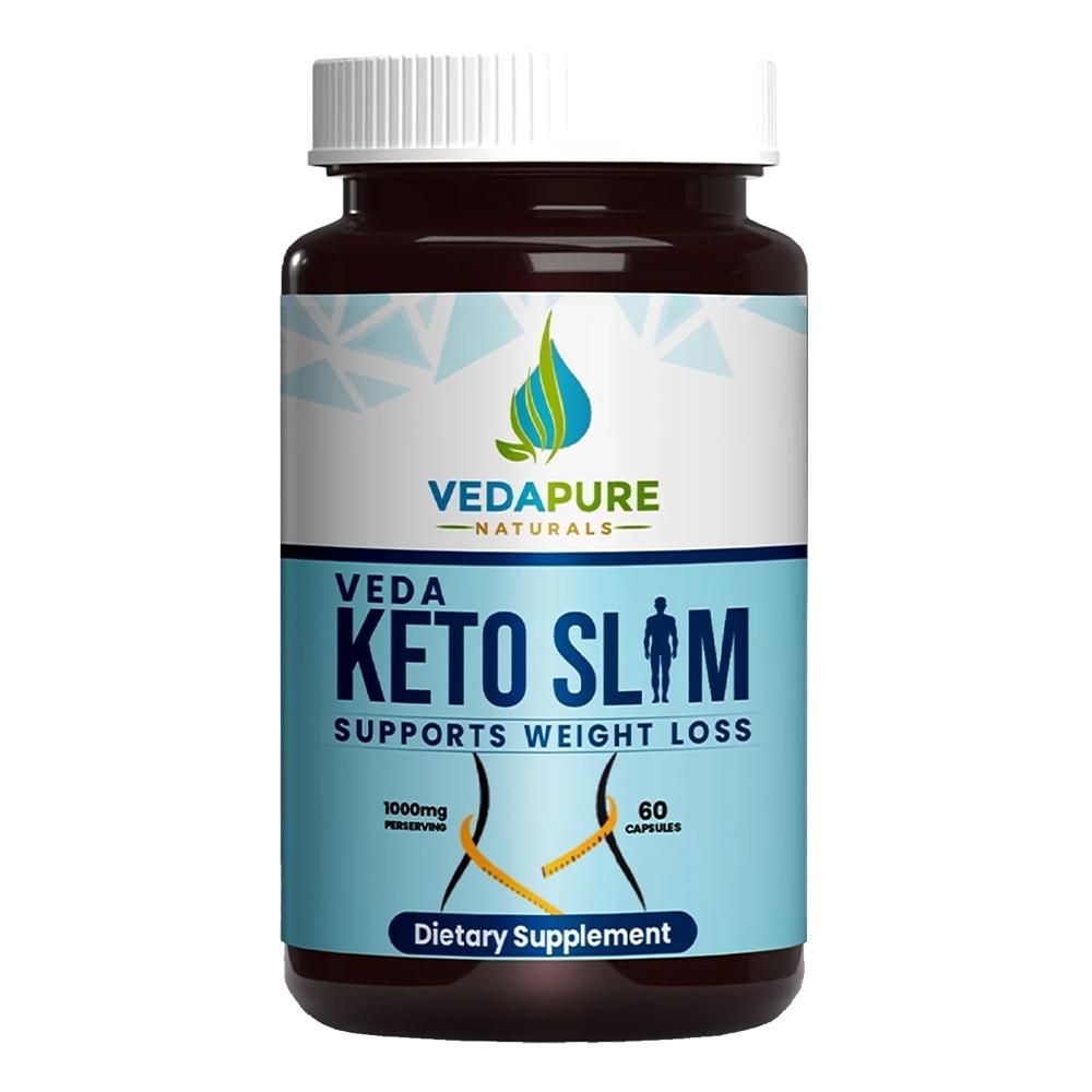 Vedapure Naturals - Keto Slim - Supports Weight Loss - Not Flavored - 60 Capsules