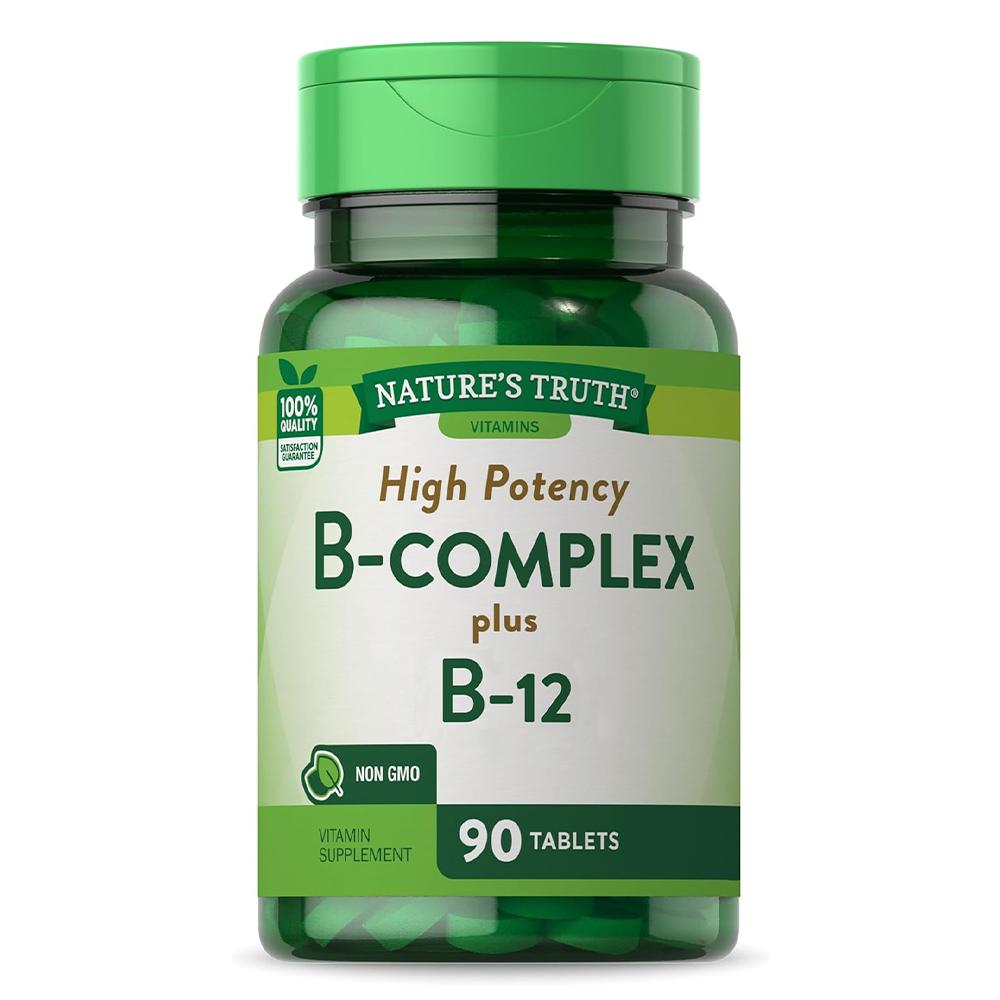 Natures Truth - Vitamin B Complex with B-12 - Not Flavored - 90 Tablets