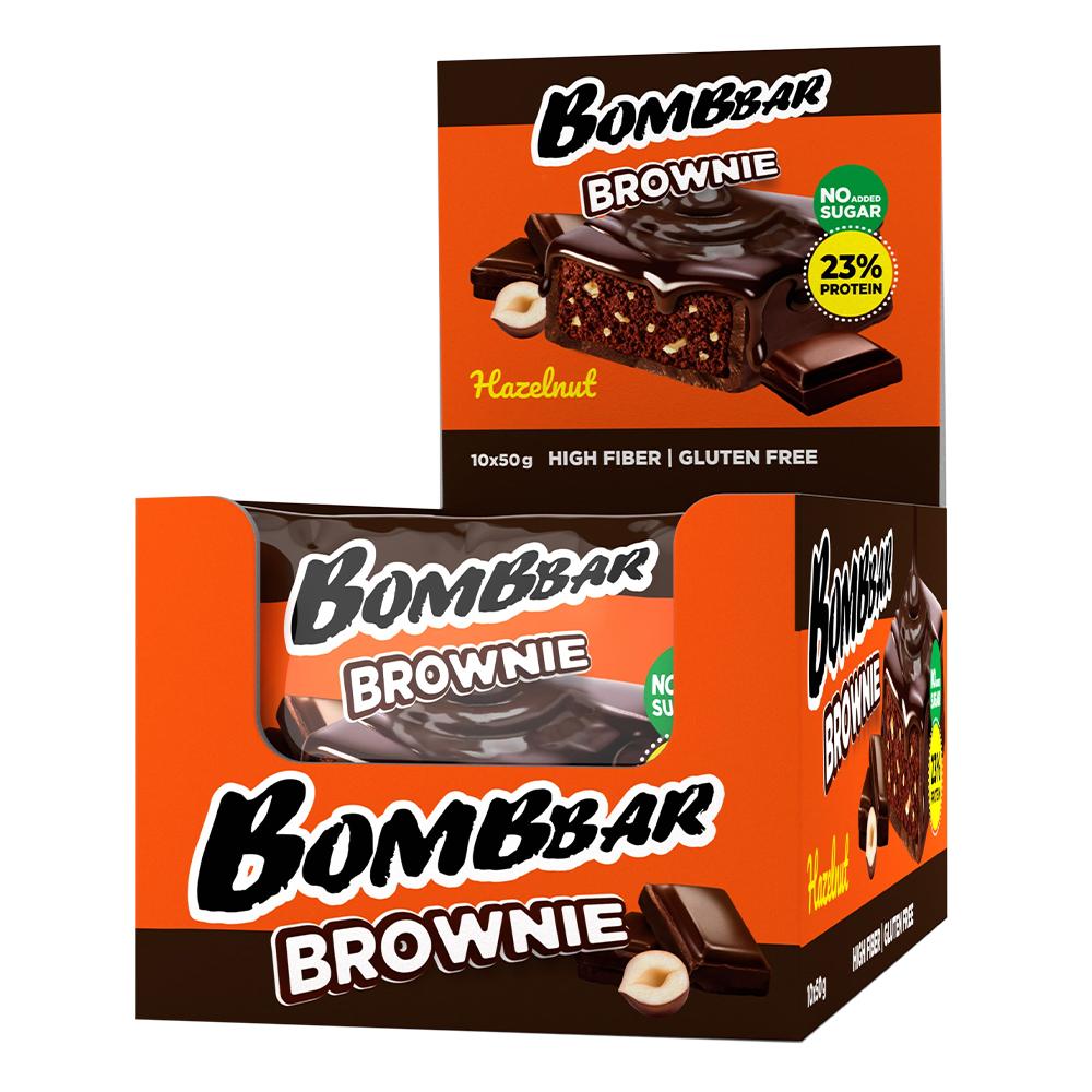 BombBar - Protein Brownie - Hazelnut - Box of 10