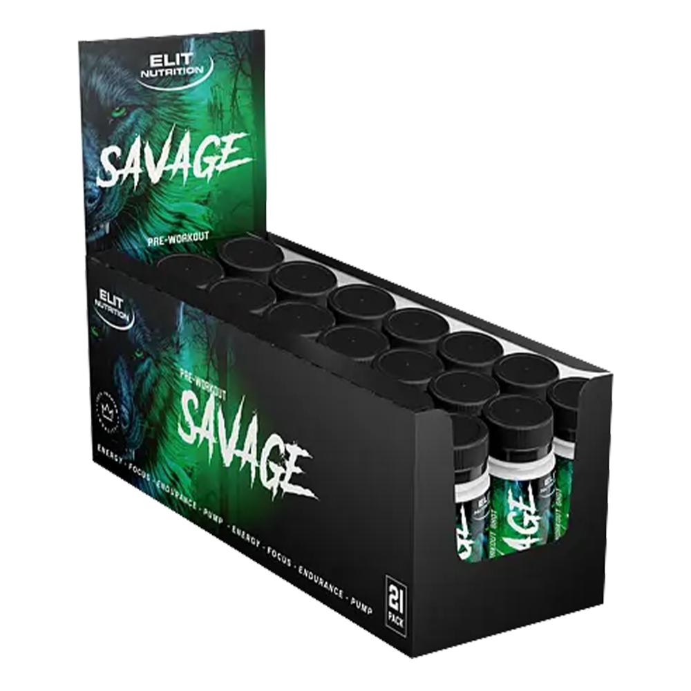 Elit Nutrition - Savage PWO Shot  - Bubblegum - Box of 21