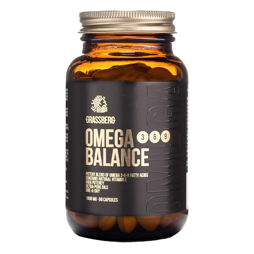 Grassberg - Omega 3+6+9 Balance - Unflavored - 90 Capsules